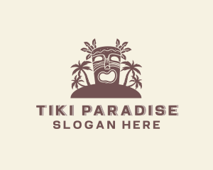 Tropical Tiki Island logo design