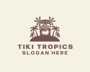 Tropical Tiki Island logo design