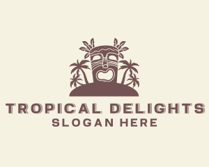 Tropical Tiki Island logo design