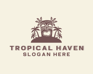 Tropical Tiki Island logo design