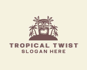 Tropical Tiki Island logo design