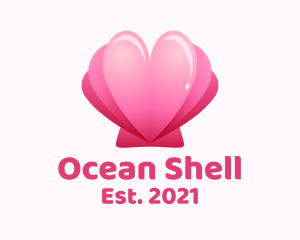 Heart Clam Shell  logo design