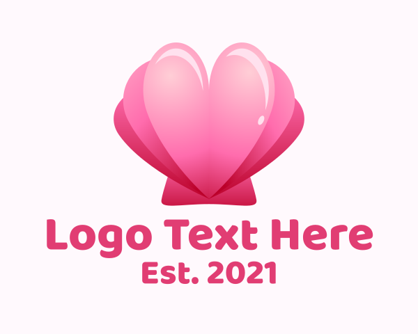 Heart Clam Shell  logo