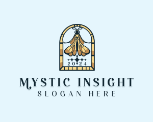 Moth Insect Mystic logo design