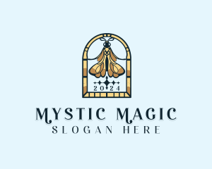 Moth Insect Mystic logo design