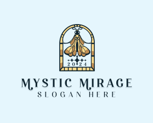 Moth Insect Mystic logo design