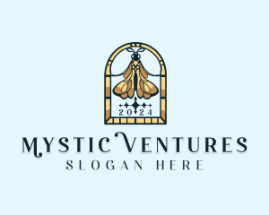 Moth Insect Mystic logo design