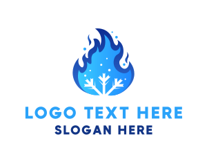 Blue Flame Snow logo