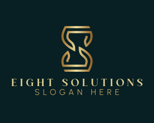 Luxury Hourglass Letter S logo