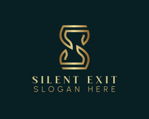 Luxury Hourglass Letter S logo design