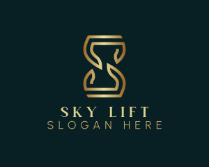 Luxury Hourglass Letter S logo design