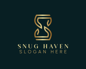 Luxury Hourglass Letter S logo design