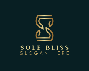 Luxury Hourglass Letter S logo design