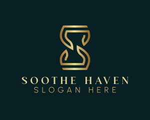 Luxury Hourglass Letter S logo design