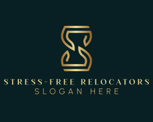 Luxury Hourglass Letter S logo design