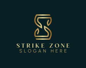 Luxury Hourglass Letter S logo design