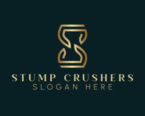 Luxury Hourglass Letter S logo design