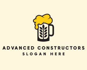 Barley Beer Mug logo design