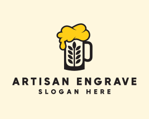 Barley Beer Mug logo design