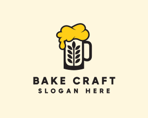 Barley Beer Mug logo design