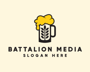 Barley Beer Mug logo design