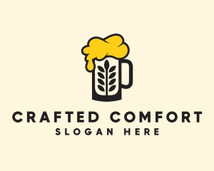 Barley Beer Mug logo design