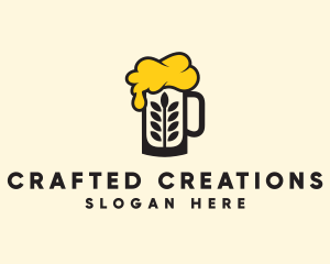 Barley Beer Mug logo design