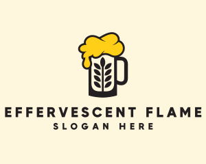 Barley Beer Mug logo design