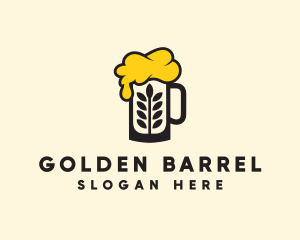 Barley Beer Mug logo design