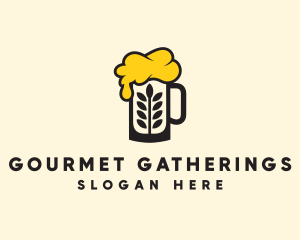 Barley Beer Mug logo design