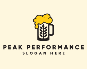 Barley Beer Mug logo design