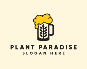 Barley Beer Mug logo design