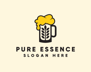 Barley Beer Mug logo design