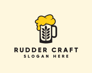 Barley Beer Mug logo design