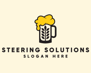 Barley Beer Mug logo design