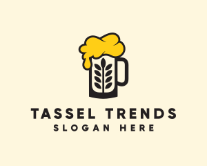 Barley Beer Mug logo design