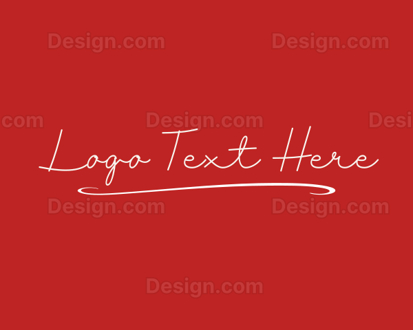 Elegant Professional Signature Logo