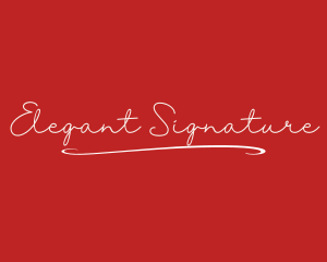 Elegant Professional Signature logo design