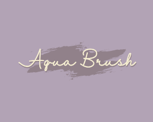 Feminine Cursive Watercolor logo design