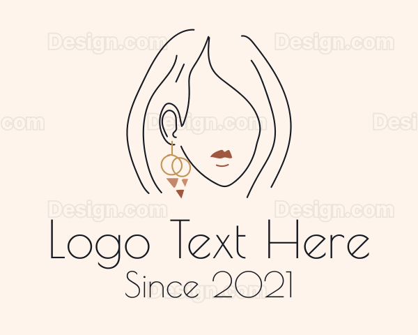 Stylist Dangling Earring Logo