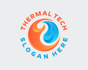 Fire Ice Thermal logo design