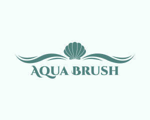 Aqua Sea Shell logo design