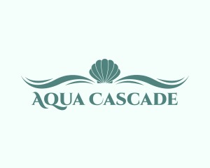 Aqua Sea Shell logo design