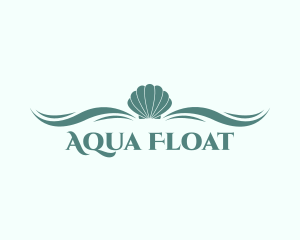 Aqua Sea Shell logo design