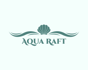 Aqua Sea Shell logo design