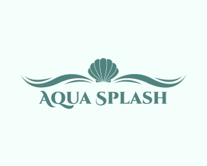 Aqua Sea Shell logo design