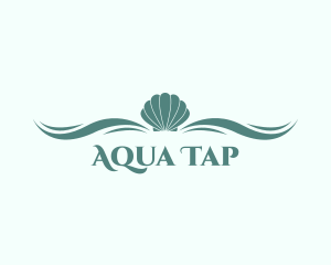 Aqua Sea Shell logo design