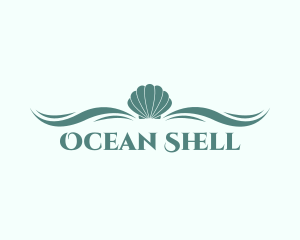 Aqua Sea Shell logo design