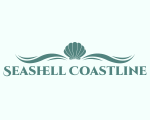 Aqua Sea Shell logo design