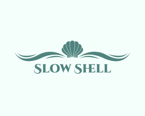 Aqua Sea Shell logo design